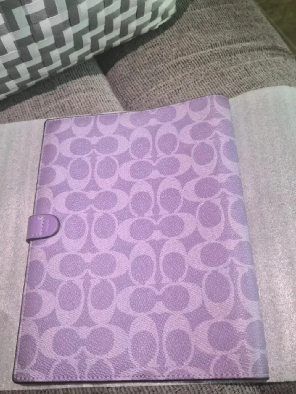 💜📚💜 COACH IRIS NOTEBOOK IN SIGNATURE CANVAS 💜📚💜 NWOT 💜📚💜
